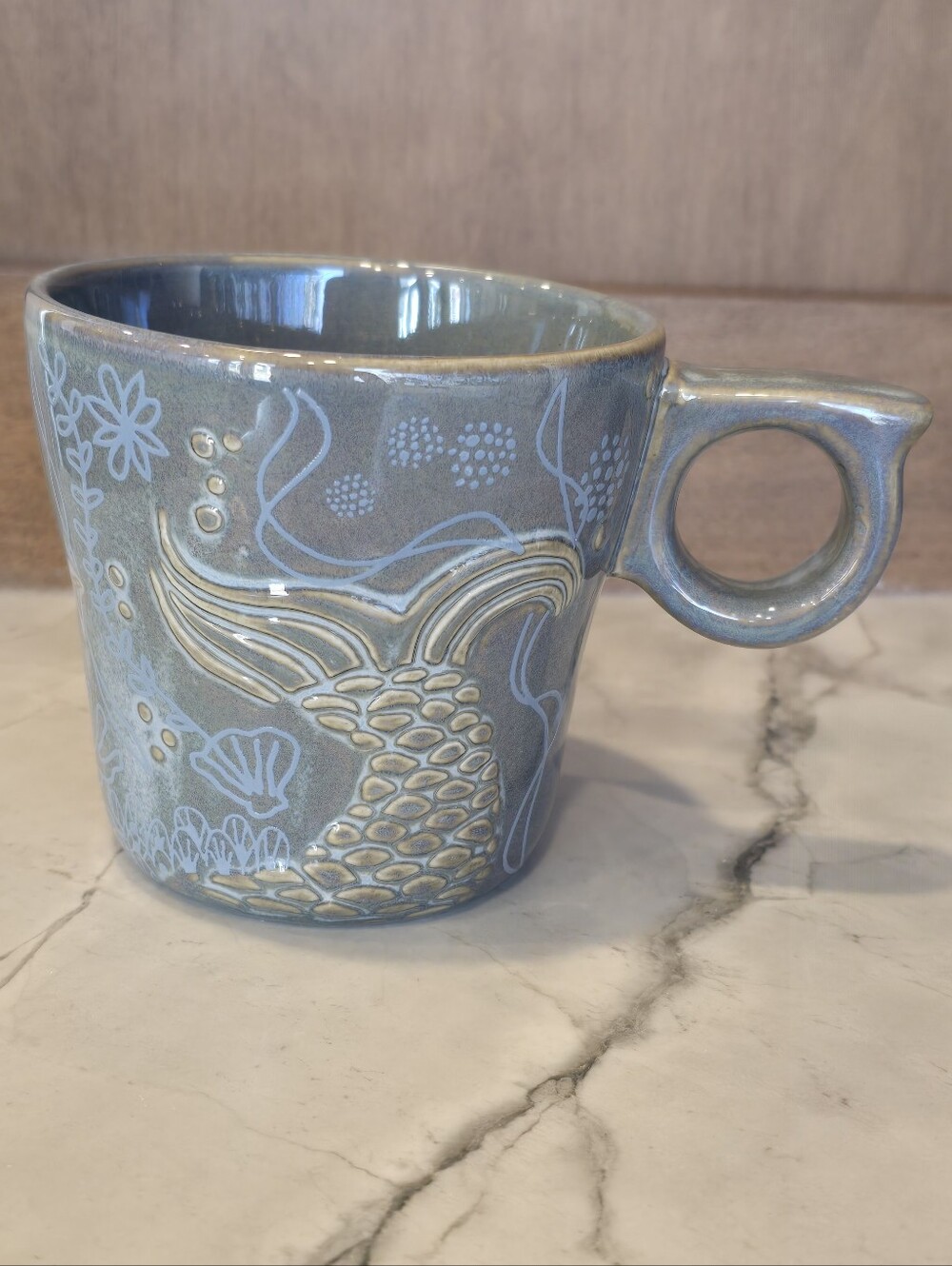 Starbucks Siren Mermaid Tail Mug 2014 Anniversary Collection Coffee Cup Mug